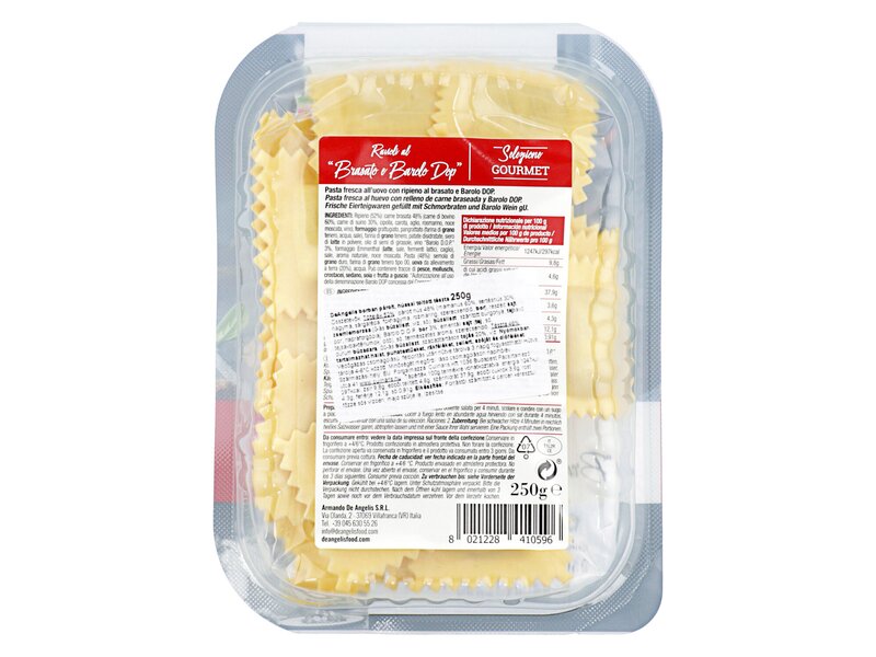 De Angelis* Ravioli Brastao&Barolo Dop 250g