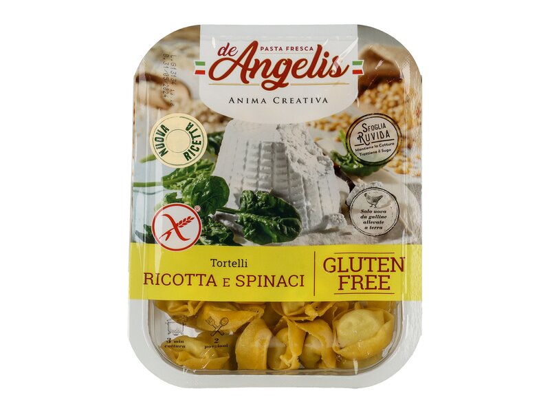 DeAngelis bio ricottával és spenóttal töltött gluténmentes tortelloni 250g