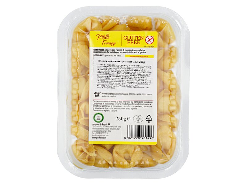 De Angelis* Gluten Free Tortelli Formaggi 250g