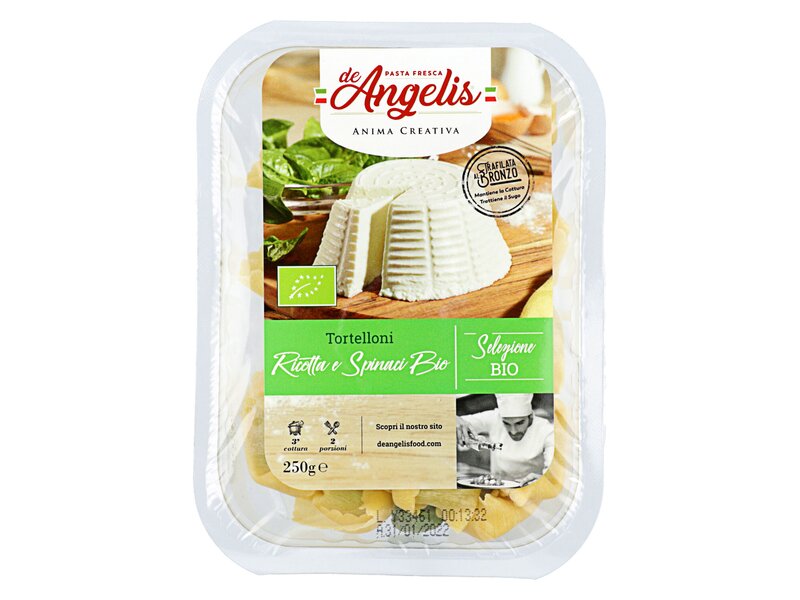 De Angelis* Bio Tortelloni Ricotta e Spinaci 250g