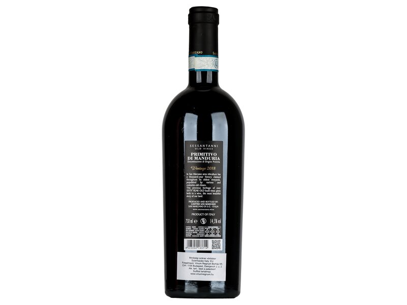 Sessantanni Primitivo Di Manduria 2018 0,75l