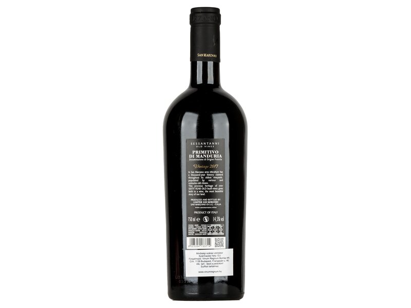 Sessantanni Primitivo Di Manduria 2017 0,75l