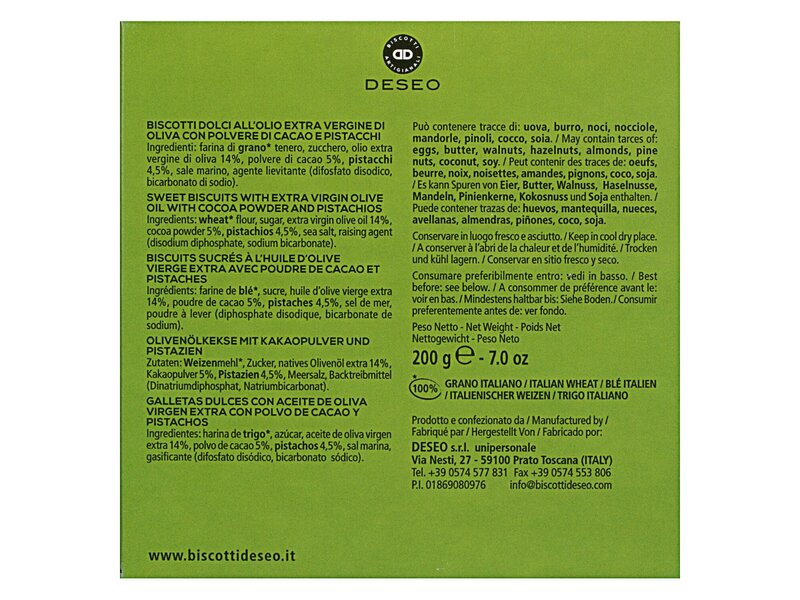 Deseo biscotti dolci cocoa-pist.200g