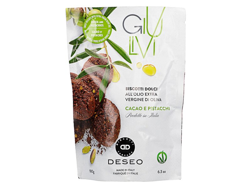 Deseo GiuLivi Biscotti Dolci Cacao e Pistacchi 180g