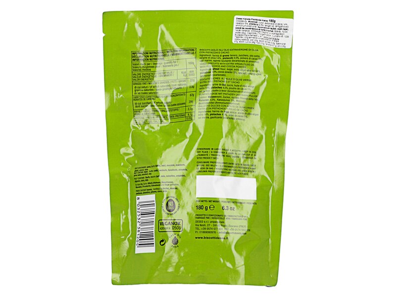 Deseo GiuLivi Biscotti Dolci Cacao e Pistacchi 180g