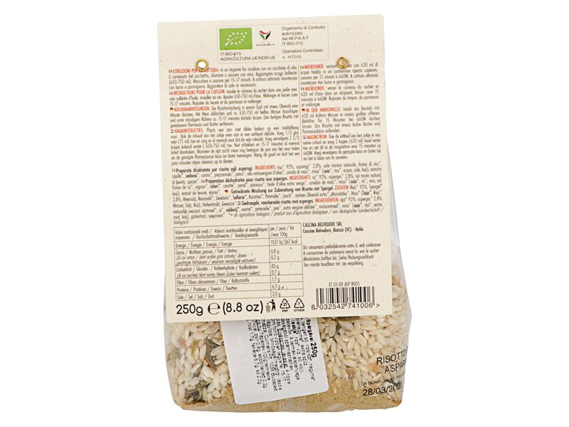 Belvedere Risotto BIO asparagi 250g