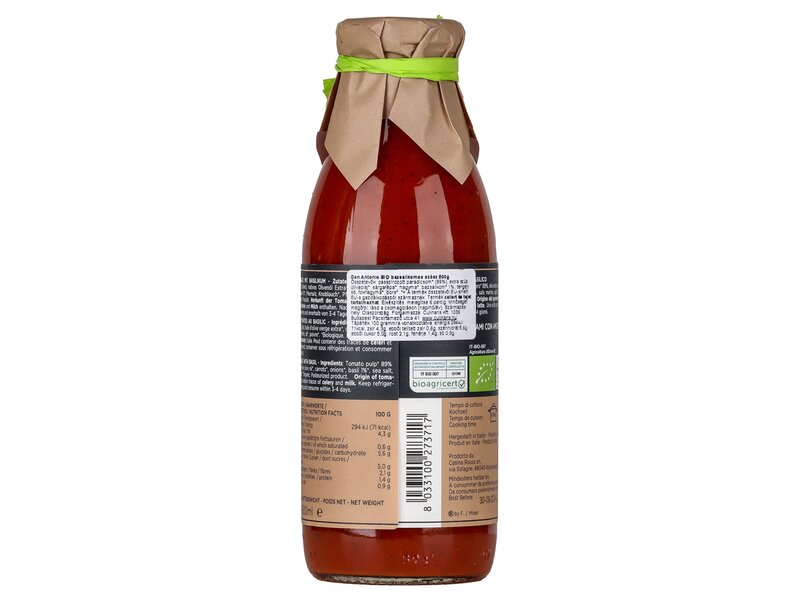 Don Antonio BIO bazsalikomos szósz 500g
