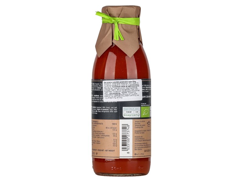 Don Antonio natúr BIO paradicsom szósz 500g