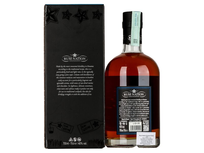Rum Nation Panama 10 éves 0,7l
