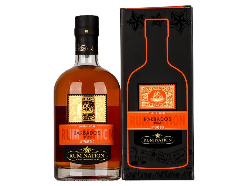 Rum Nation Barbados 8 év 0,7l