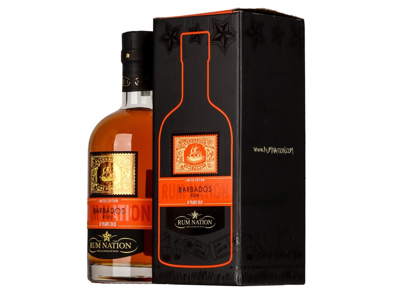 Rum Nation Barbados 8 év 0,7l