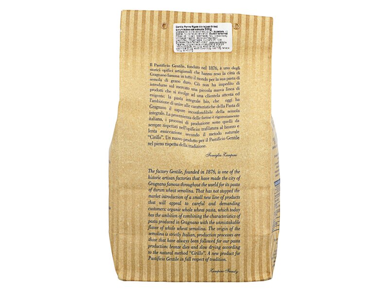 Gentile Penne Rigate Biologico 500g