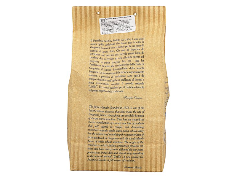 Gentile Fusilli integrale biologica 500g