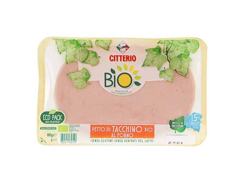 Citterio* Bio Petto di Tacchino al Forno 80g