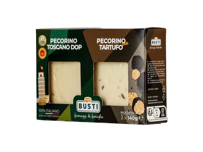 Busti „I Prelibati” Pecorino ízelítő (toszkán és szarvasgombás) 2x140g 280g