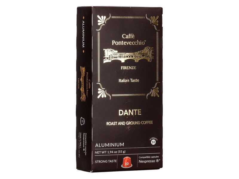 Caffé Pontevecchio Dante Nespresso compatible capsules 10pcs 55g