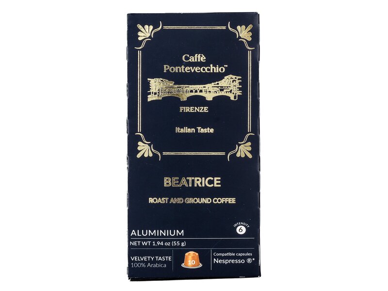 Caffé Pontevecchio Beatrice Nespresso compatible capsules 10pcs 55g