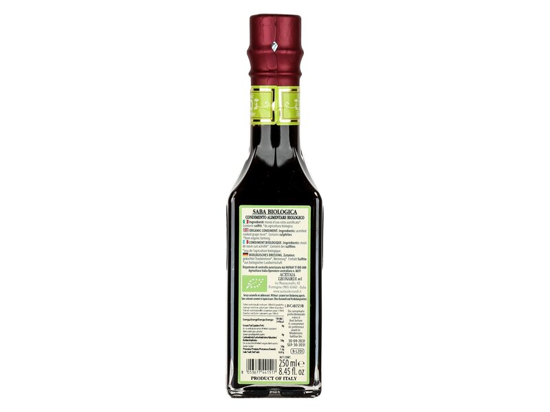 Leonardi BIO Condimento Saba főtt szőlőmust 250ml