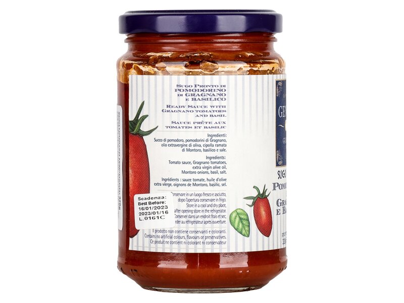 Gentile bazsalikomos paradicsomszósz 320g