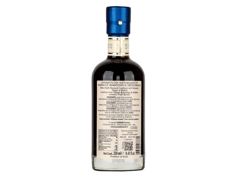 Leonardi white truffle flavoured glaze with balsamic vinegar of modena C3555 250ml