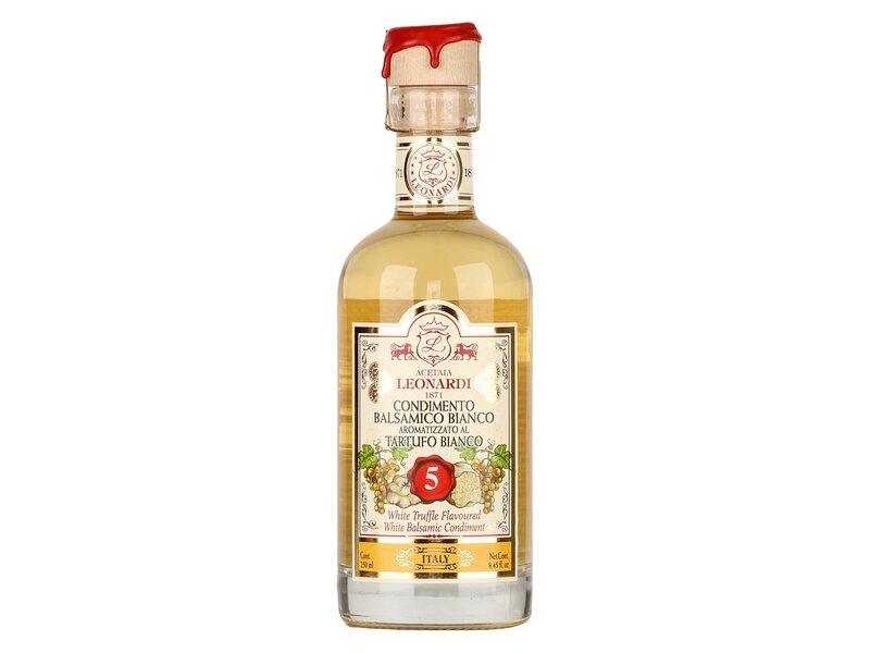 Leonardi white truffle flavoured white balsamic condiment - 5 travasi C3520 250ml