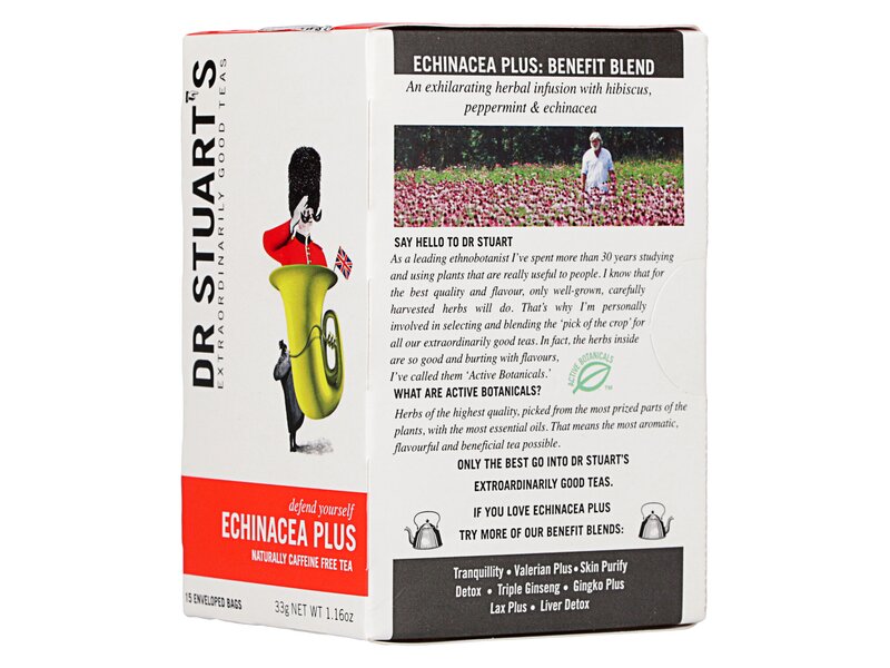 Dr Stuart's Caffeine Free Echinacea Tea 15 filter 33g