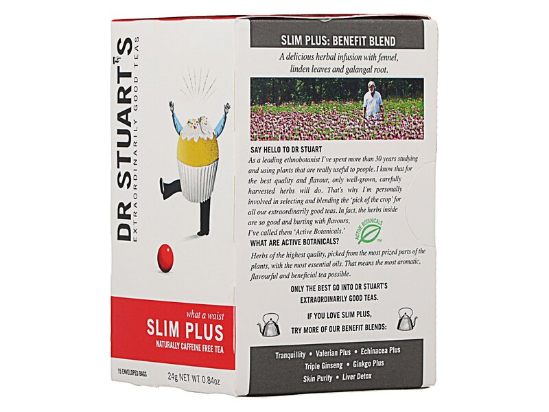 Dr Stuart's Caffeine Free Slim Plus Tea 15 filter 24g