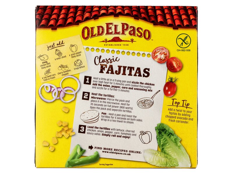 Old El Paso Gluten free fajita Kit 462g