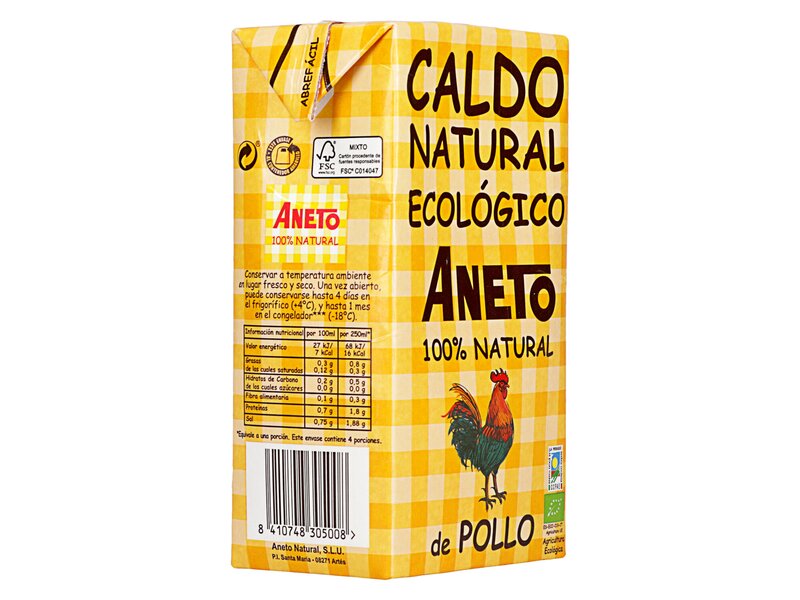 Aneto Bio Caldo Natural de Pollo 1l 
