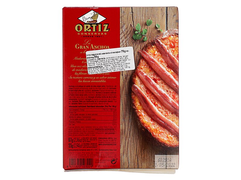 Ortiz* Anchovies La Gran evo.oil 75g