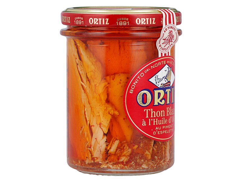 Ortiz Thon Blanc a l'Huile d'Olive au Piment d'Espelette Ü 220g