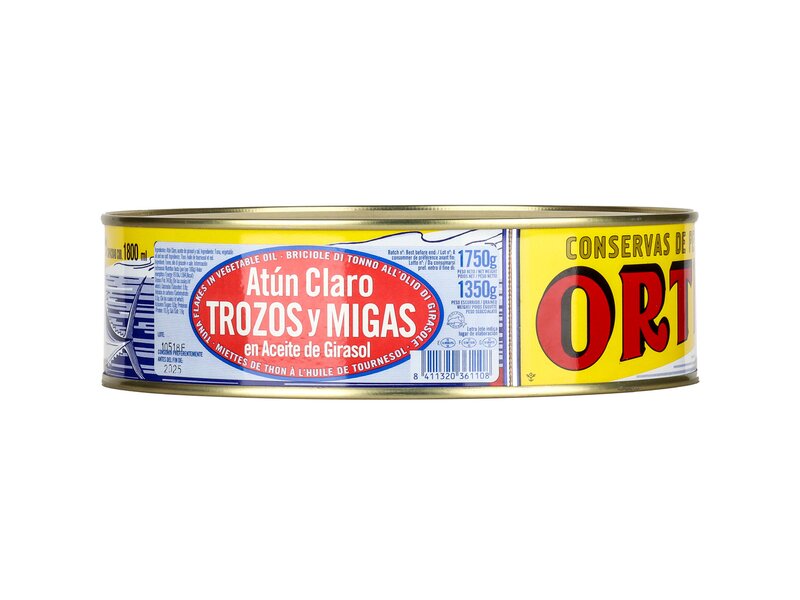 Ortiz Atun Claro tonhalpelyhek napraforgóolajban 1750g