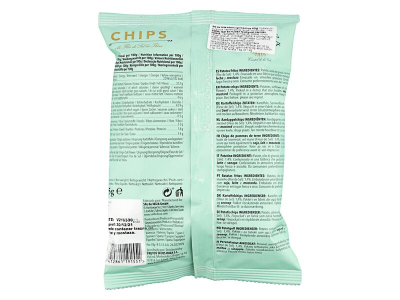 Sal de Ibiza Chips with Fleur de Sel 45g
