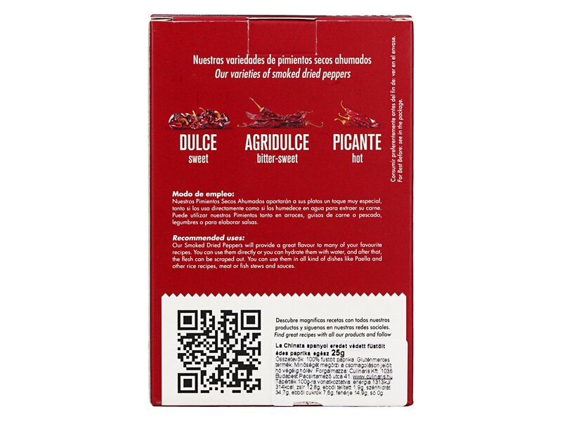 La Chinata egész Noras édes paprika 25g