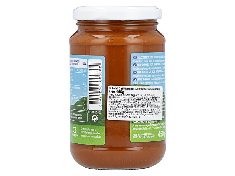 Márdel Dulce de Leche Light Milk Caramel Spread Paterelo 450g