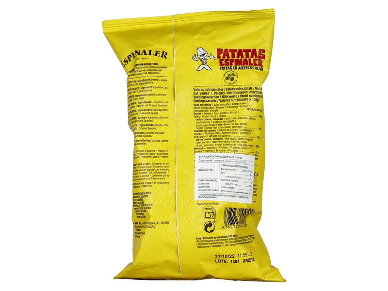Espinaler Patatas aciete de Oliva 50g
