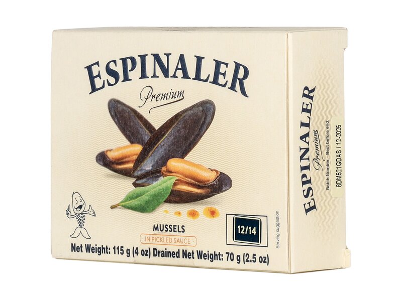 Espinaler Kis kékkagylók Escabeche szószban 115g
