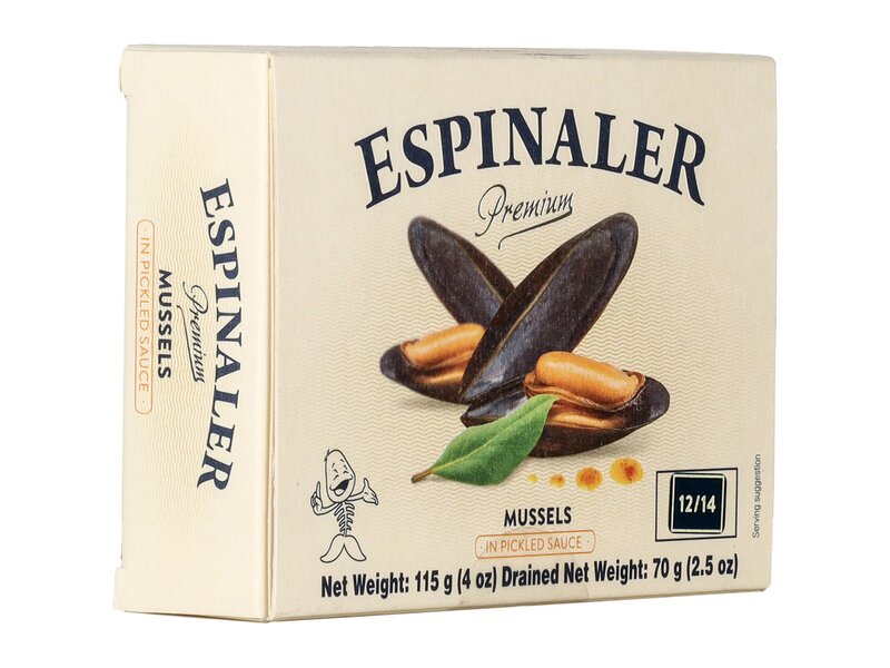 Espinaler Kis kékkagylók Escabeche szószban 115g