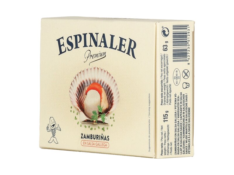 Espinaler Fésűkagyló Zamburinas galíciai szószban 115g