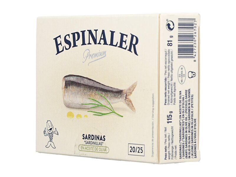 Espinaler Premium Sardinillas en aceite de oliva 115g