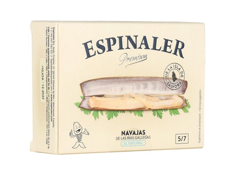 Espinaler Borotvakagyló sós lében 115g