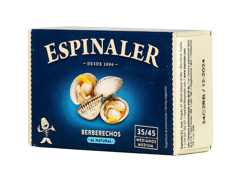 Espinaler Közepes szívkagylók sós lében 111g