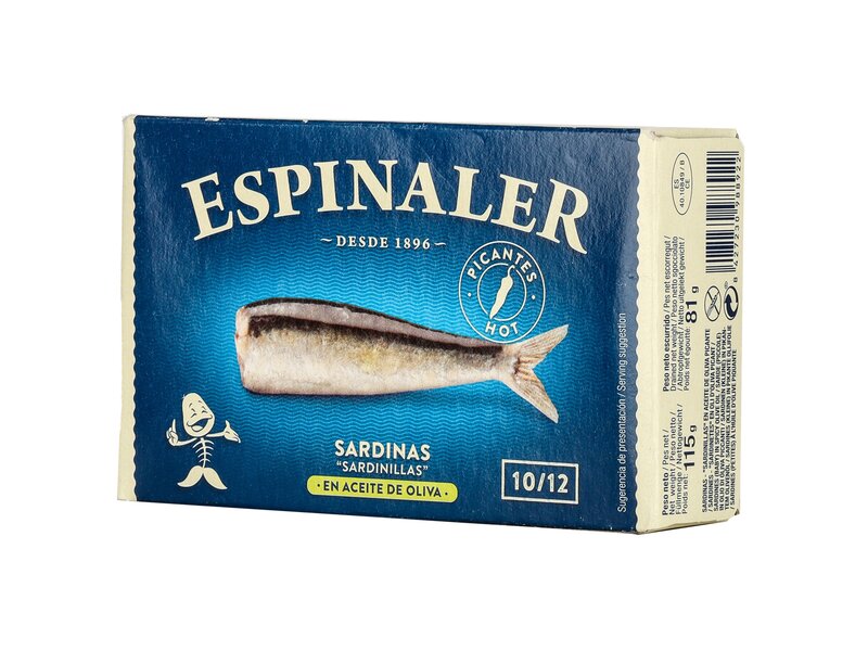 Espinaler Apró szardíniák fűszeres olívaolajban 115g