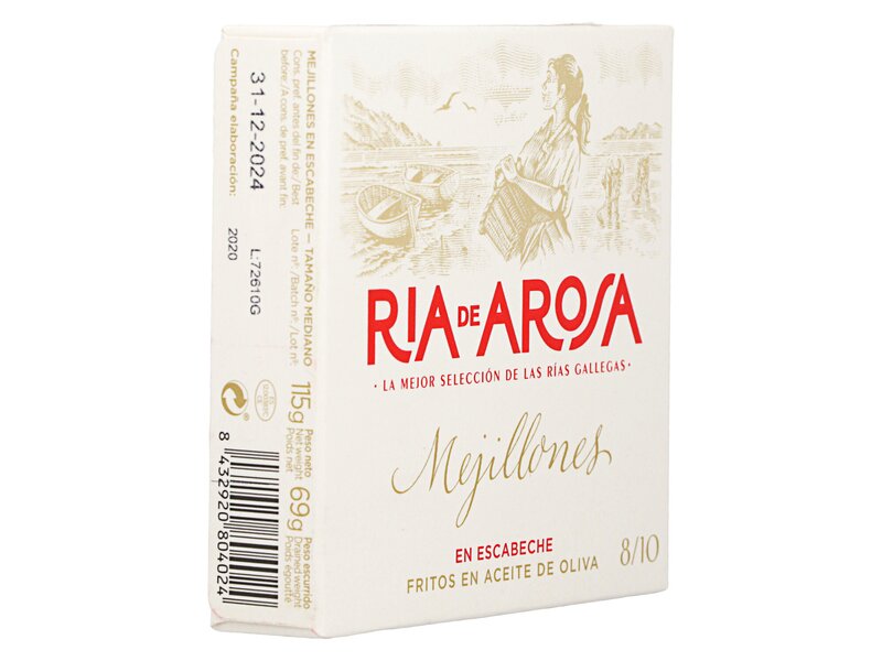 Ria de Arosa Mejillones en escabeche 8-10pcs 115g