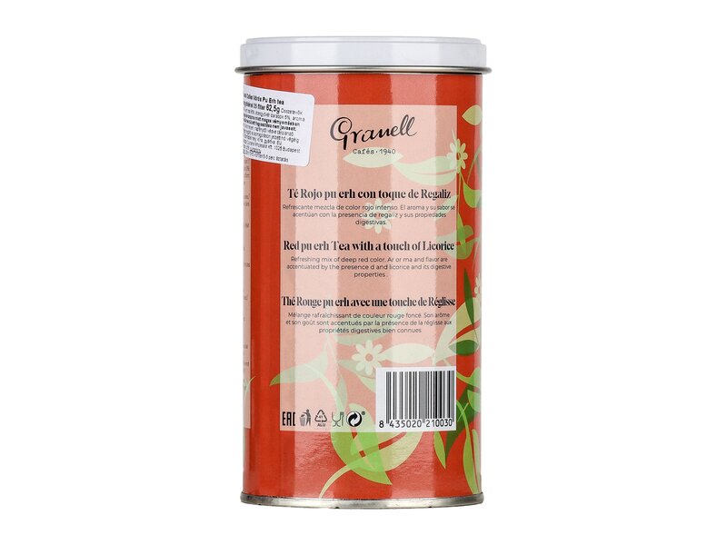 Granell Vörös Pu Erh tea édesgyökérrel 25 filter 62,5g