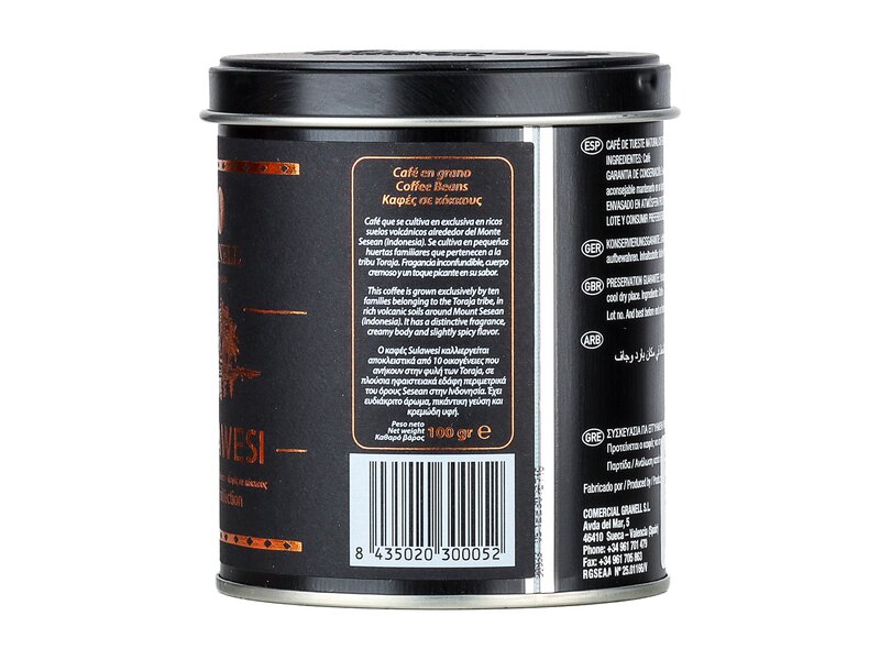 Granell Coffee Beans Tin/Exotic Sulawesi szemes kávé 100g