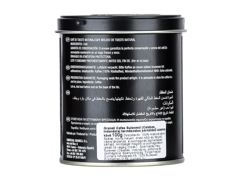 Granell Coffee Beans Tin/Exotic Sulawesi szemes kávé 100g