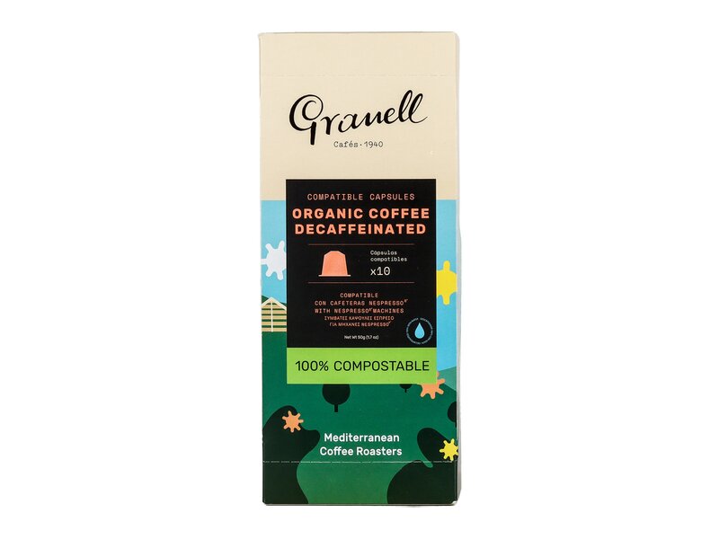Cafes Granell, Organic Decaf Capsule 10db