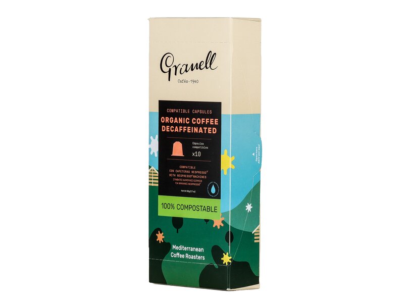 Cafes Granell, Organic Decaf Capsule 10db