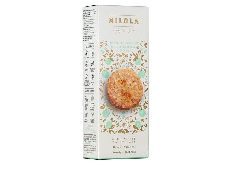 Milola Orange, almond & cardamon cookie 140g